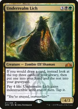 Underrealm Lich Guilds of Ravnica MP MTG - Image 1
