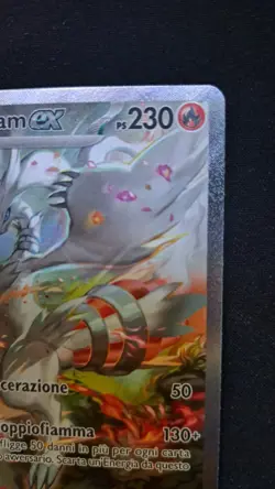 Carta Pokemon Reshiram ex WHT 166/086 NM Luce Nera Fuoco Bianco White Flare - Image 5