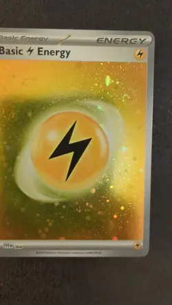 Pokemon TCG Lightning Energy (3.5 SWIRLS) SVE 004 Scarlet & Violet Holo - Image 2