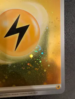 Pokemon TCG Lightning Energy (3.5 SWIRLS) SVE 004 Scarlet & Violet Holo - Image 3