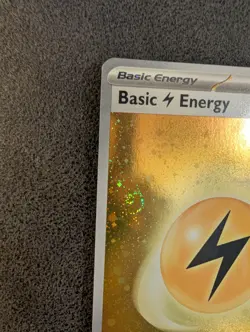 Pokemon TCG Lightning Energy (3.5 SWIRLS) SVE 004 Scarlet & Violet Holo - Image 5