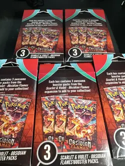 Pokemon Obsidian Flames Booster Bundle SEALED Lot Of 5 Box Brand New - Image 2