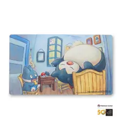 Pokemon Center Van Gogh Museum Munchlax Snorlax Bedroom Playmat Brand New - Image 1