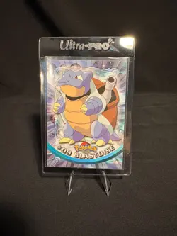 Pokemon Blastoise #09 Regular Non Foil Topps Black Logo TV Animation Edition LP - Image 1