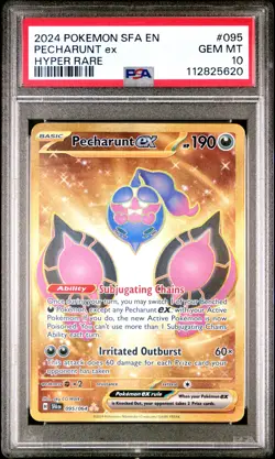 2024 POKEMON SFA EN-SHROUDED FABLE HYPER RARE #095 PECHARUNT EX PSA 10 - Image 1