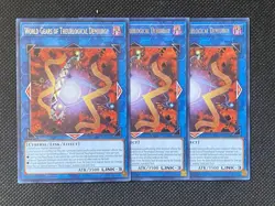 3x YuGiOh! - World Gears of Theurlogical Demiurgy CRBR-EN044 Rare 1st Edition NM - Image 1