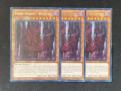3x YuGiOh! - Tenyi Spirit - Vishuda CRBR-EN054 Rare 1st Edition Near Mint - Image 1