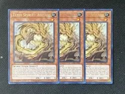 3x YuGiOh! - Tenyi Spirit - Adhara CRBR-EN052 Rare 1st Edition Near Mint - Image 1