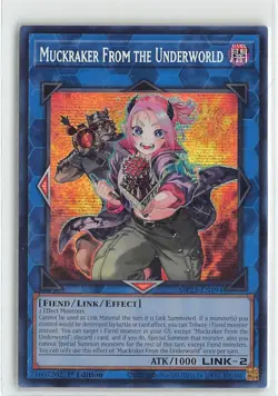 YuGiOh Dueling Heroes Tins Muckraker From the Underworld Prismatic Secret Rare - Image 1