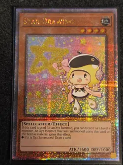 Yugioh Star Drawing - RA04-EN199 - Quarter Century Secret Rare NM - Image 1