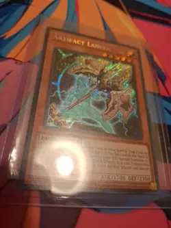 Yu-Gi-Oh! 2x Artifact Lancea BLMM-EN125 Secret Rare 1st Edition NM - Image 4