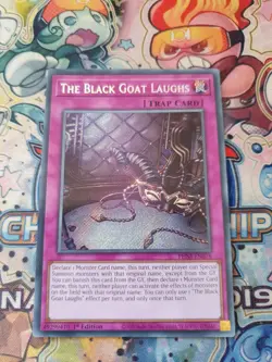 Yu-Gi-Oh! The Black Goat Laughs PHNI-EN078 1st Edition Secret Rare - Image 1