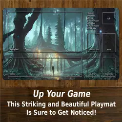 MTG Playmat, Game Play Mat for MTG TCG 24 x 14 inches Trading Card Inked Game... - Image 4