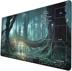 MTG Playmat, Game Play Mat for MTG TCG 24 x 14 inches Trading Card Inked Game... - Image 1