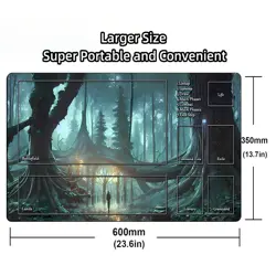MTG Playmat, Game Play Mat for MTG TCG 24 x 14 inches Trading Card Inked Game... - Image 3