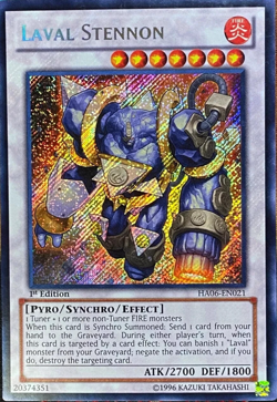Laval Stennon HA06-EN021 Secret Rare 1st Edition YuGiOh TCG Card - Image 1
