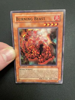 Burning Beast MFC-016 Yu-Gi-Oh! Card 1st Edition NA English Vintage - Image 4