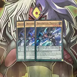 PEVO-EN013 x3 Dragonpulse Magician Super Rare Excellent Condition Yugioh - Image 1