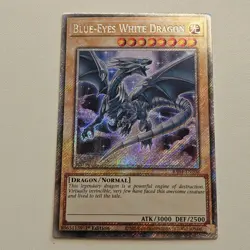 Blue Eyes White Dragon - RA04 - Platinum Secret Rare - Yugioh Euro DSOD Art - Image 1