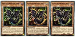 3 x MP21-EN250 Chaos Summoning Beast - Super Rare 1st Ed Near Mint YuGiOh Cards - Image 1