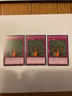 3x GRAVITY COLLAPSE TRAP VASM-EN030 1ST EDITION RARE YUGIOH PACK FRESH - Image 1