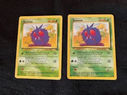 Venonat Stun Spore/Leech Life 40 HP Pokemon Jungle TCG Card 63/64 - Lot of 2 - Image 1