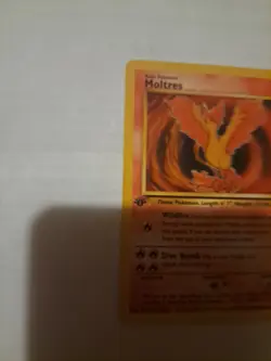 Moltres Pokemon Card Wildfire & Dive Bomb Moves 1st Ed! - Image 4