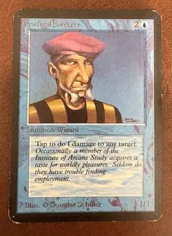 Magic the Gathering MTG Alpha Sorcerer Limited CCG Summon Card - Image 1