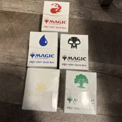 ULTRA PRO DECK BOX Island Mana Series 8 CARD BOX FOR 100 MTG cards - Image 1