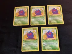 First Edition Venonat 40 HP Pokemon Jungle TCG Card 63/64 - Lot of 5 - Image 3
