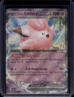 Lillie's Clefairy ex 056/159 Ultra Rare JTG Journey Together NM TCG English Card - Image 1