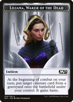 1x - Liliana, Waker of the Dead Emblem - #18 - Magic Core 2021 -NM MTG - Image 1