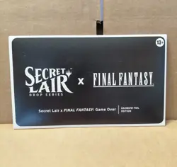 MTG Magic Secret Lair x Final Fantasy: Game Over SEALED ENGLISH Rainbow Foil - Image 1