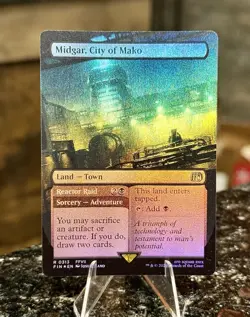 MIDGAR, CITY OF MAKO - FFVII FOIL Final Fantasy Magic the Gathering MTG R 0313 * - Image 1