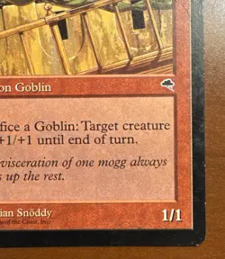 Vintage Mogg Raider Tempest Magic the Gathering MTG - Image 4