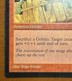 Vintage Mogg Raider Tempest Magic the Gathering MTG - Image 5