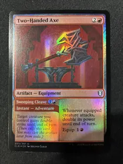 MTG - Two-Handed Axe Commander Legends: Battle for Baldur's Gate Foil - Image 1