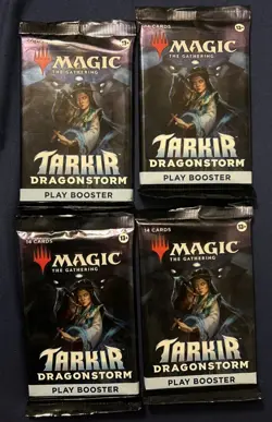 MTG 4 x Tarkir: Dragonstorm Play Booster Packs - NEW AND SEALED - Image 1