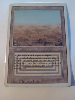 Mtg Revised Scrubland Played - Image 1