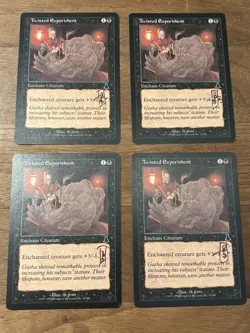 MTG x4 Twisted Experiment Urza's Destiny Signed Magic The Gathering - Image 1