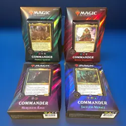 MTG Magic the Gathering Commander 2019 - Set of all 4 Sealed Decks - open case - Image 1