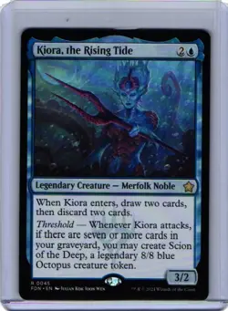 Magic MTG Kiora, the Rising Tide FDN 0045 Regular Rare - NM condition - Image 1