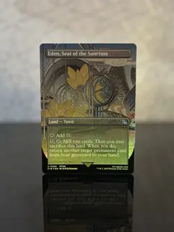 EDEN, SEAT OF THE SANCTUM #0355 FIN U (Borderless) (FOIL) - MTG Final Fantasy - Image 1