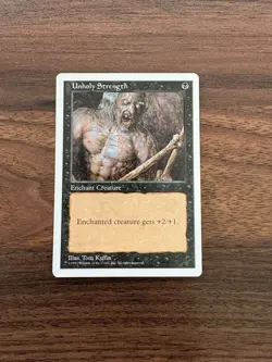MTG Magic the Gathering Unholy Strength (201/460) Fifth Edition LP - Image 1
