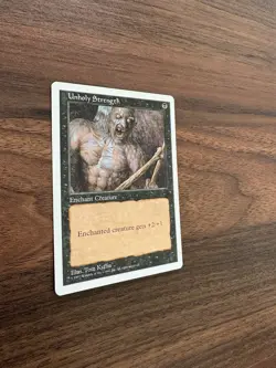 MTG Magic the Gathering Unholy Strength (201/460) Fifth Edition LP - Image 2