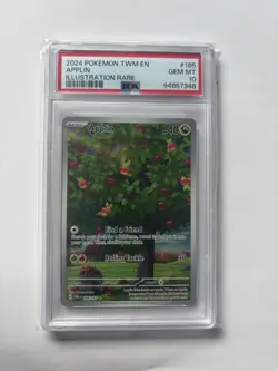 Pokemon Twilight Masquerade Applin 185/167 Illustration Rare PSA 10 - Image 1