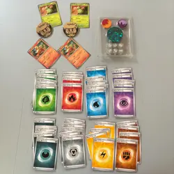 Collection Of Assorted Pokemon Cards, Game Tokens And Dice TCG Terapagos - Image 1