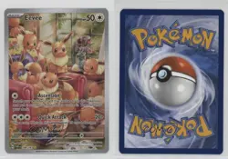Eevee Illustration Rare Pokemon SV06: Twilight Masquerade #188 v9t - Image 3
