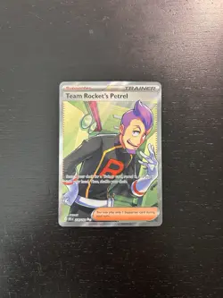 Pokemon TCG SV10 Team Rocket's Petrel # 226 / 182 Ultra Rare Near Mint - Image 1