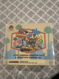 Pokemon World Championships 2025 Anaheim Coin, Damage-Counter Dice Condition Set - Image 1